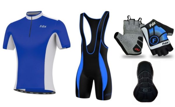 FDX Team Quality Cycling Set + Gloves