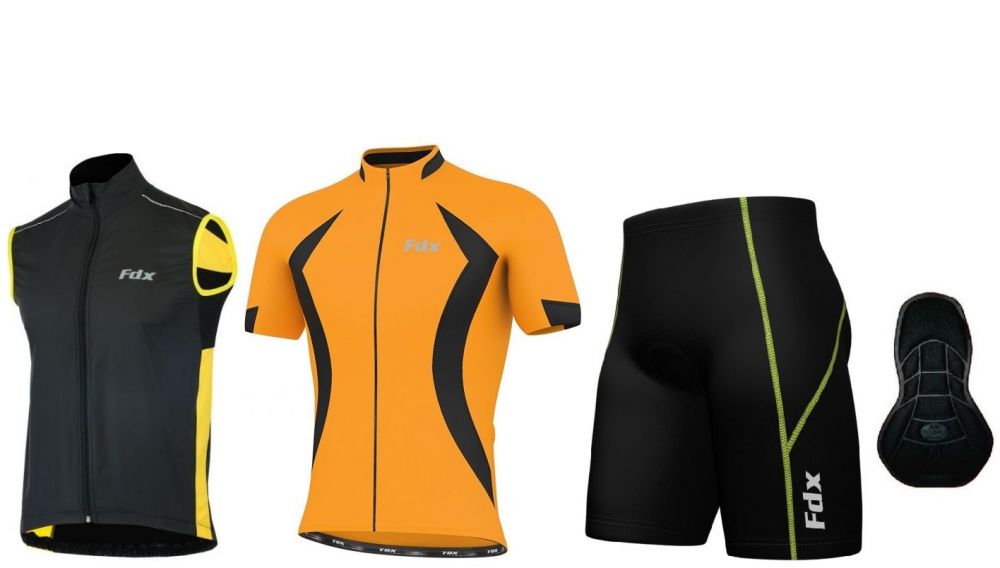 FDX Padding Race Cycling Gilet Set